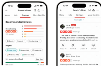 Yelp adds AI-powered scores to business pages