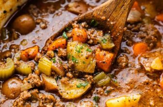 Ground Beef Stew – The Stay At Home Chef