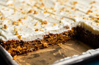 Carrot Cake Sheet Cake – The Stay At Home Chef