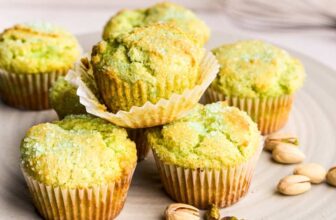 Bakery Style Pistachio Muffins