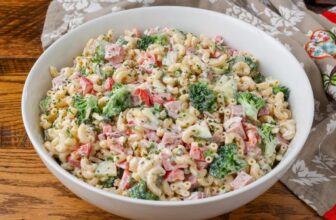 Ham Pasta Salad – Barefeet in the Kitchen