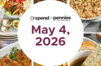 Weekly Meal Plan May 4, 2026
