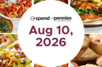 Weekly Meal Plan Aug 10, 2026